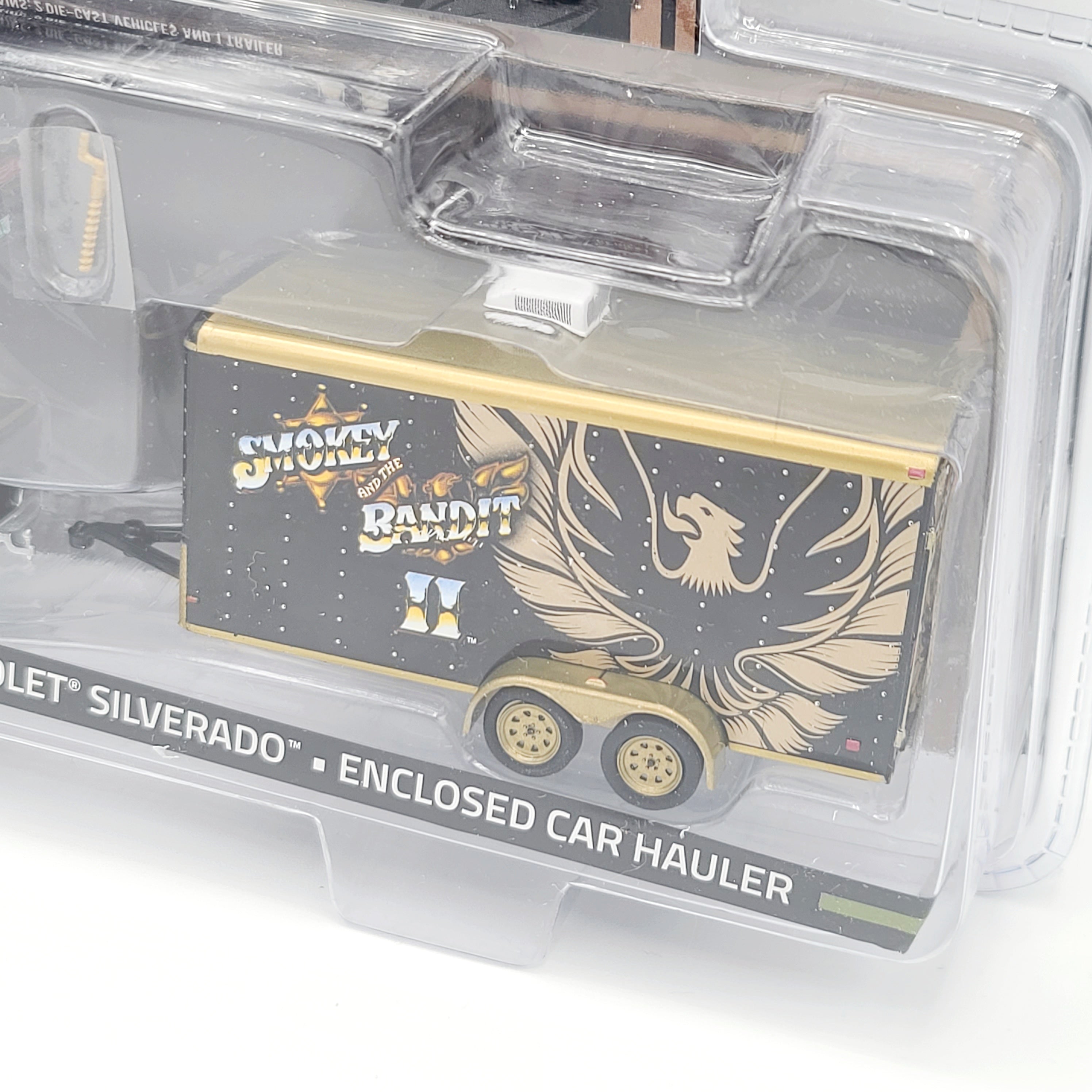 GreenLight '15 Chevrolet Silverado / '80 Pontiac Trans Am / Trailer - 1:64, Smokey & The Bandit II (2016 Hollywood Hitch & Tow Series 1)